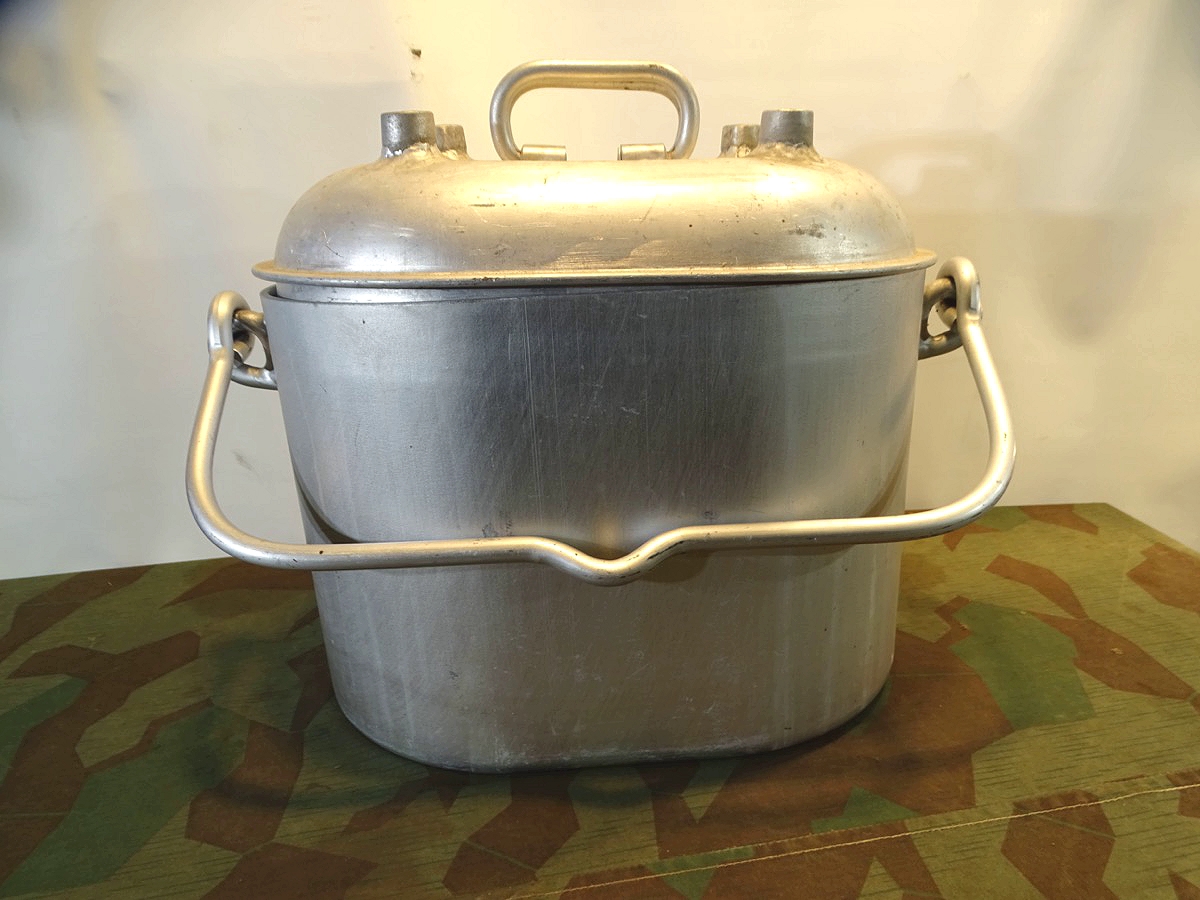 Kriegsmarine Essensbehälter / Essenstrage / Thermobehälter, Hst.: HR 43, KM Adler