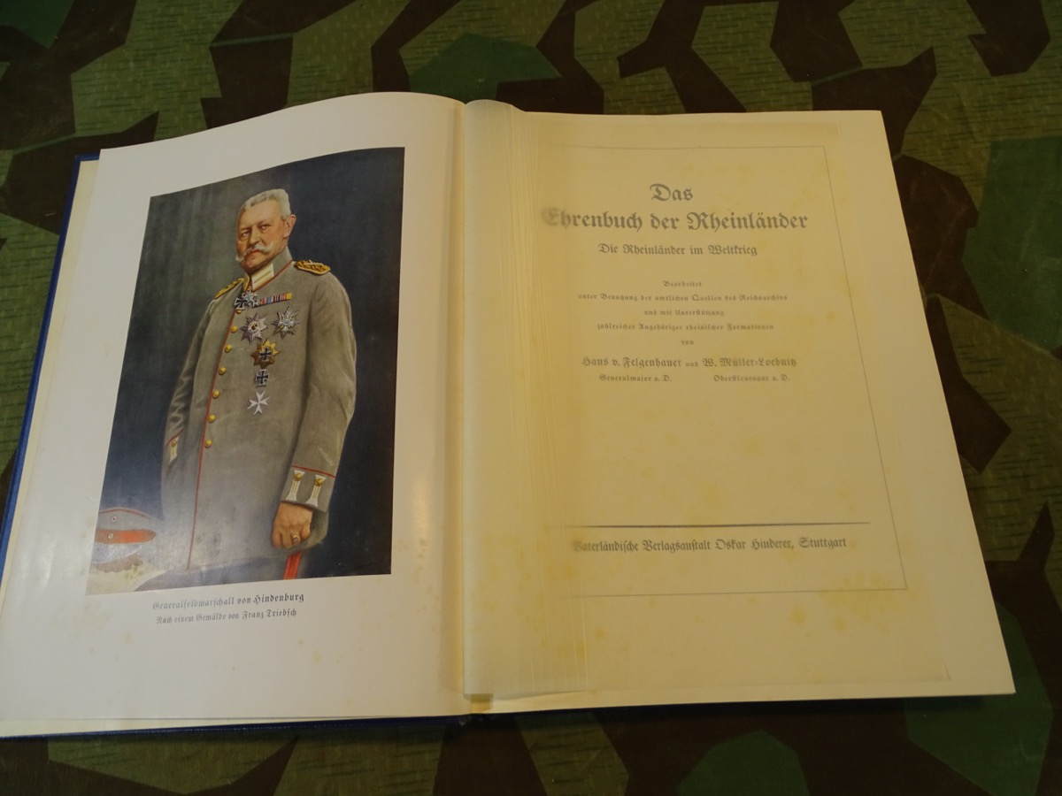 FELGENHAUER, H.v./ MÜLLER-LOEBNITZ, W: Das Ehrenbuch der Rheinländer. FELGENHAUER, H.v./ MÜLLER-LOEBNITZ, W: Das Ehrenbuch der Rheinländer.