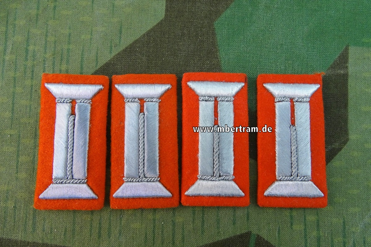 Wehrmacht Heer 4 Parade Ärmelpatten für Waffenrock Artillerie Offizier