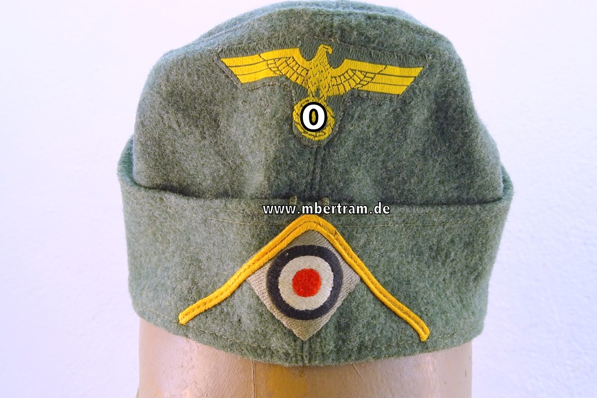 Kriegsmarine, frühes feldgraues Schiffchen für Mannschaften der Küstenartillerie 1939