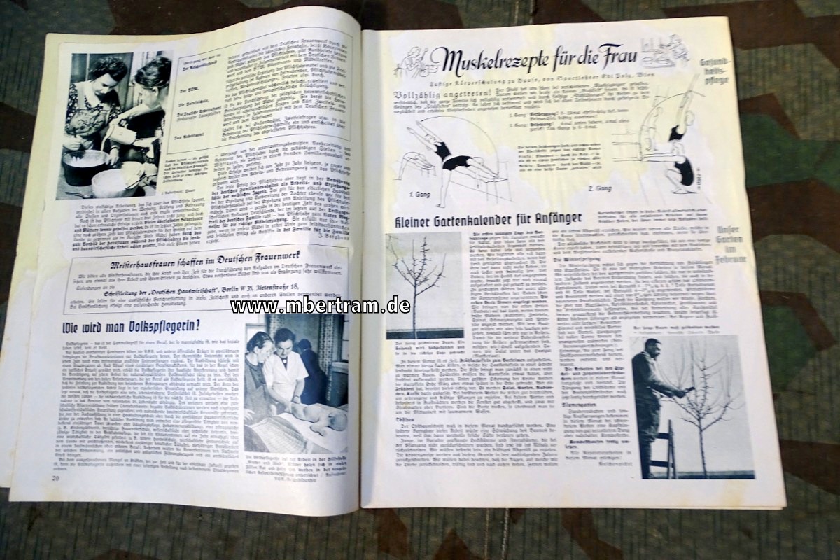 19709-8 Zeitschrift " Die Woche " 07.09.1938 und Zeitschrift "Deutsche Hauswirtschaft" 1941