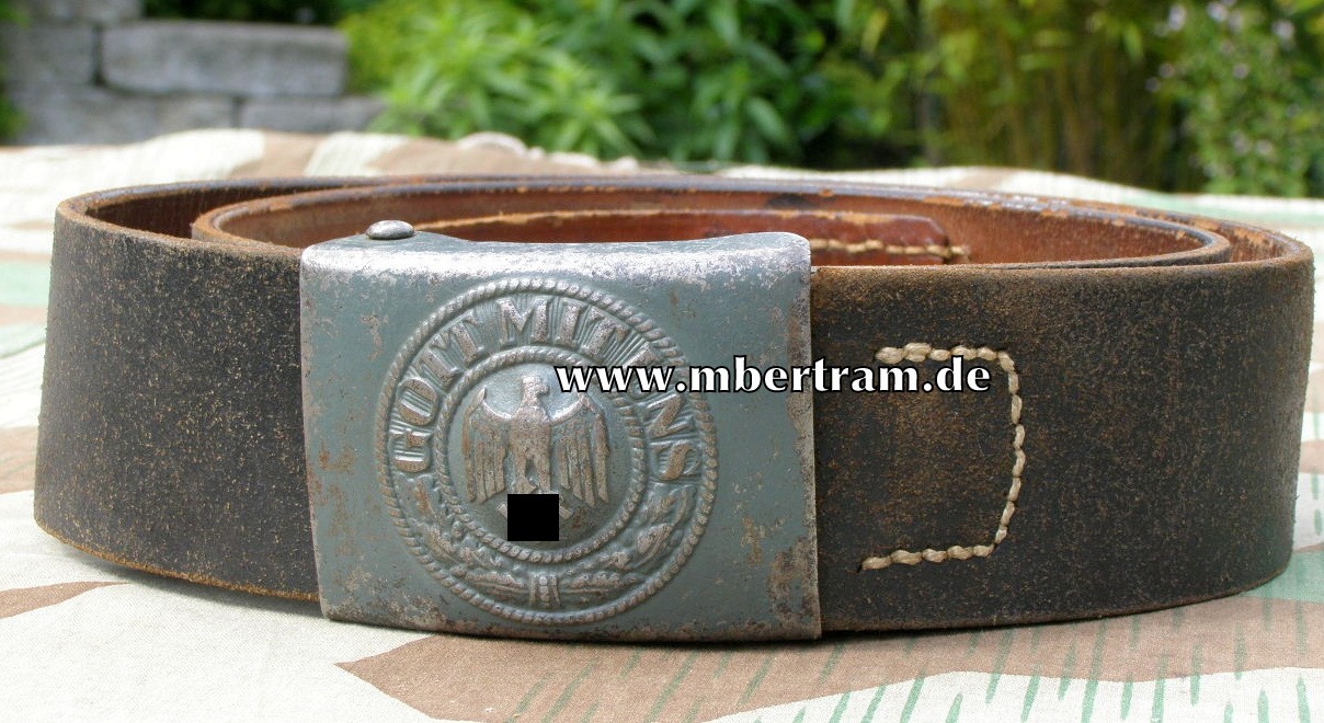 WH KOPPELSCHLOSS STAHL B&amp;N 40, LEDERZUNGE, RIEMEN