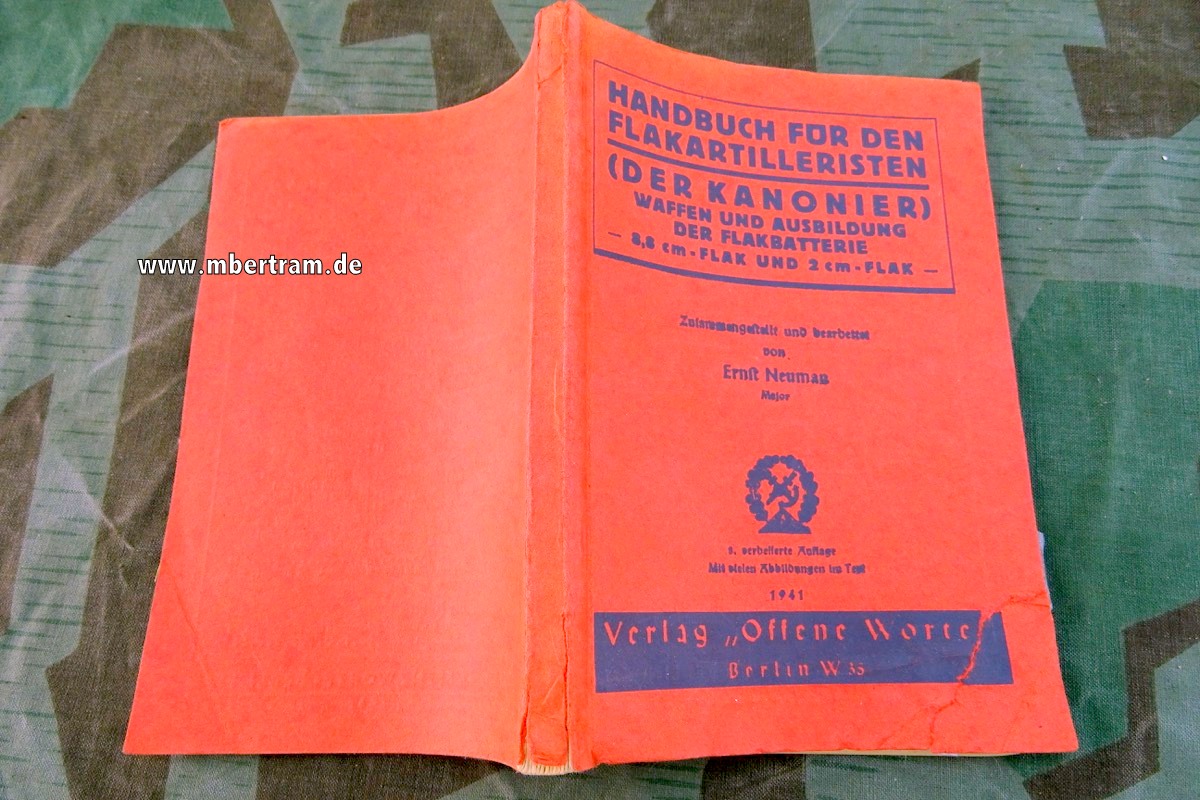 Handbuch für den Flakartilleristen Der Kanonier 1941