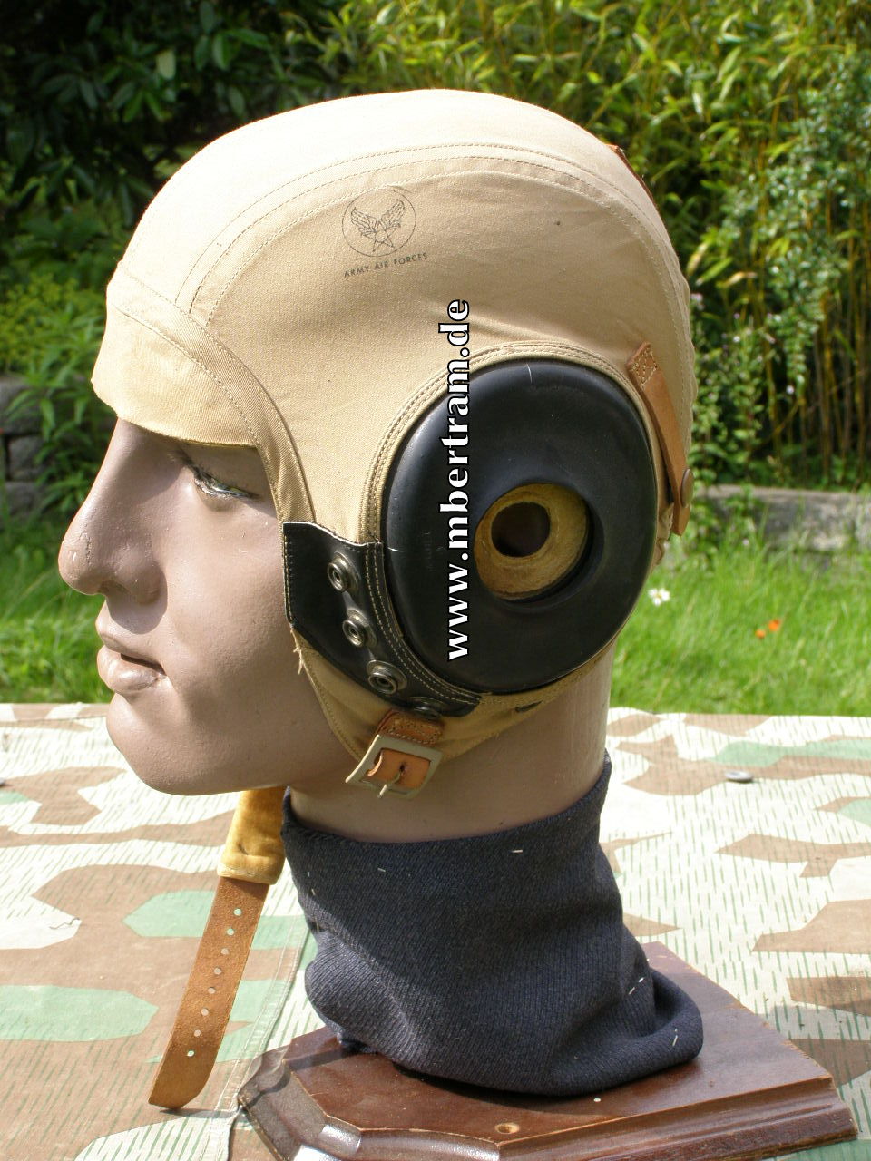 11469-2 US Air Force Fliegerkopfhaube 2. Weltkrieg, Model AN-H-15