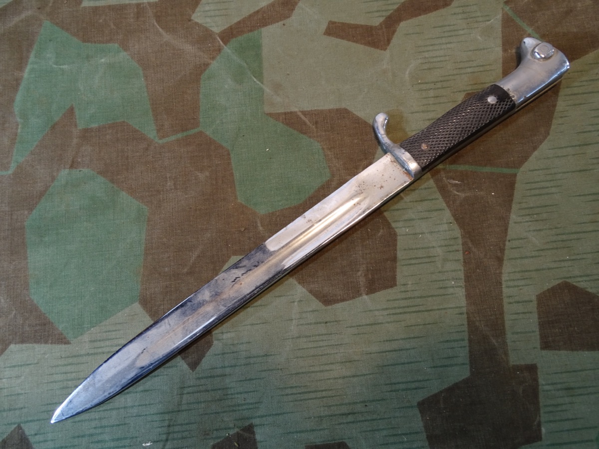 Aufpflanzbares Wehrmachts Extra Seitengewehr KS 98, ohne Scheide Aufpflanzbares Wehrmachts Extra Seitengewehr KS 98, ohne Scheide