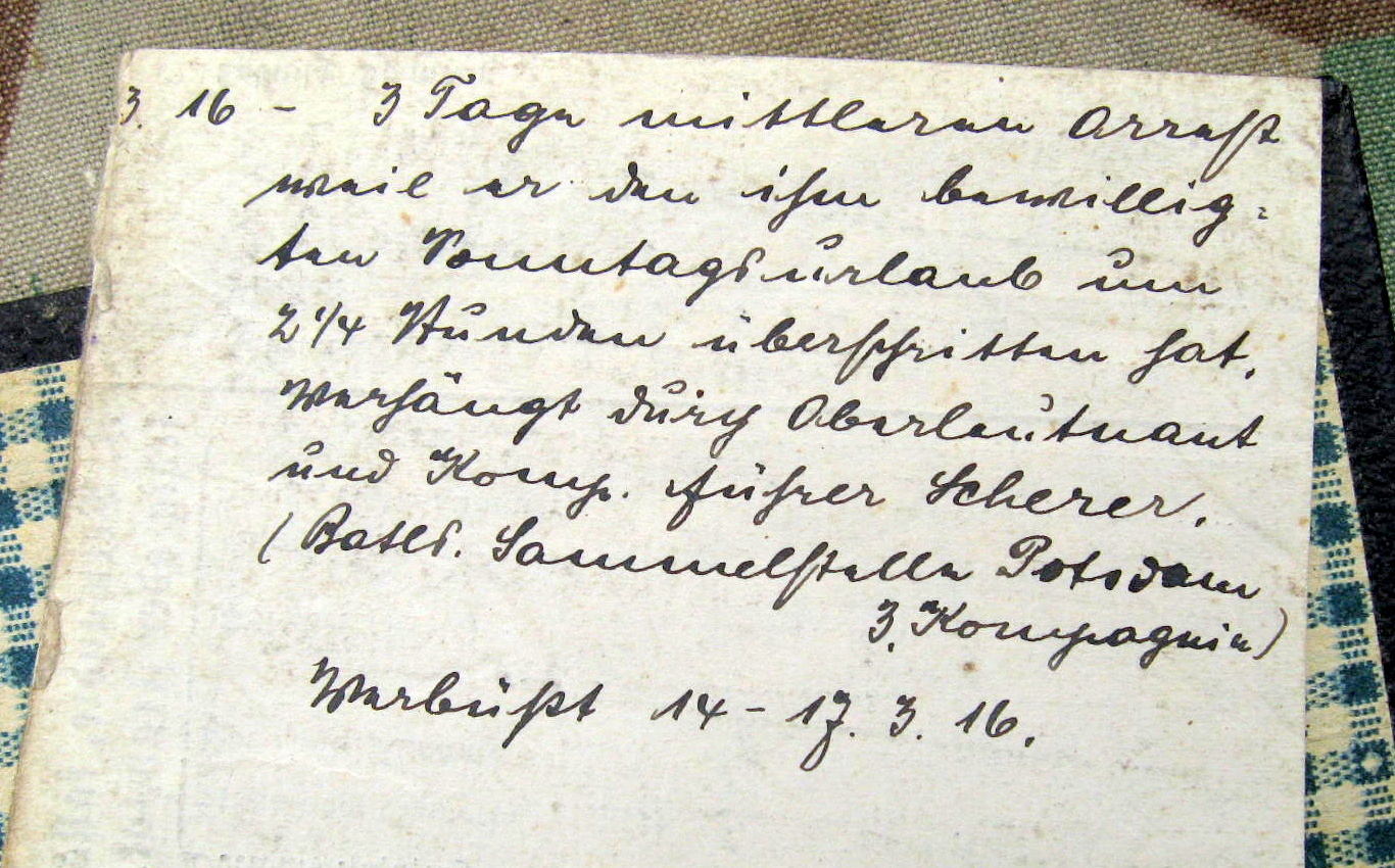 12925-12 Reisepass u. Militärpass Wuppertaler Bandwirkermeister