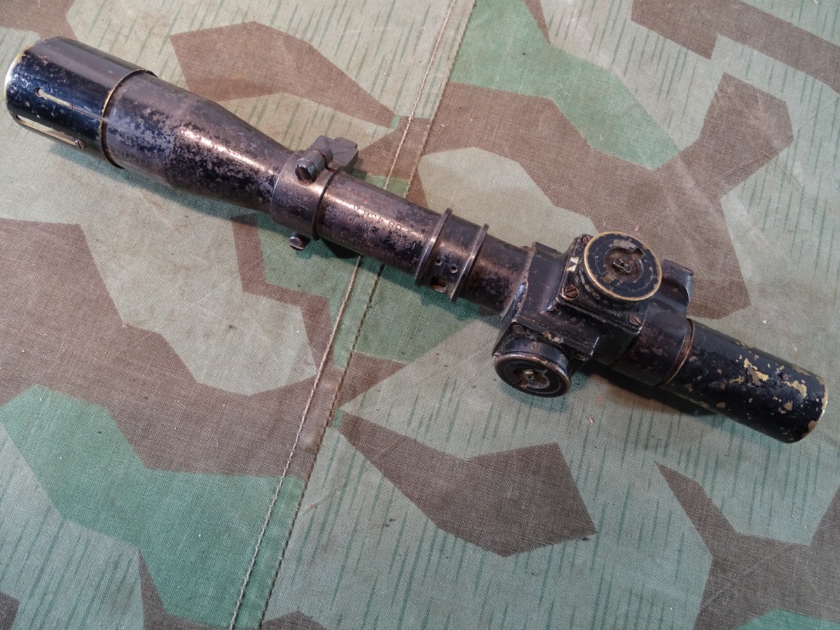 Scharfschützen Zielfernrohr, Sniper Scope, Britisch, 2. WW,  für Lee-Enfield Gewehr, Tel Sighting No 32 MK 1, 1942 Scharfschützen Zielfernrohr, Sniper Scope, Britisch, 2. WW,  für Lee-Enfield Gewehr, Tel Sighting No 32 MK 1, 1942