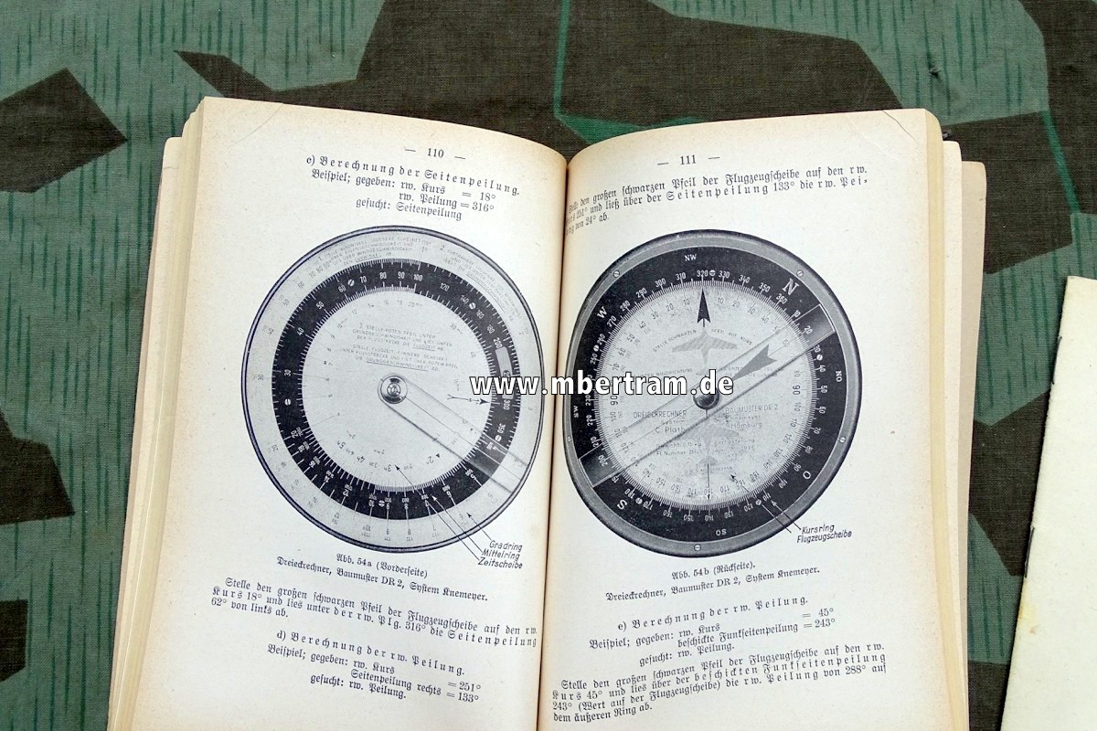 Handbücher der Luftwaffe, Die Luftfahrt Navigation,  1940, 195 S. , 115 Abbildungen