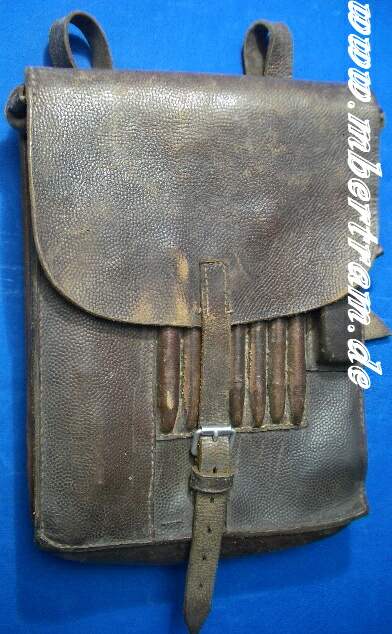 Luftwaffe Kartentasche, braunes gekörntes Leder