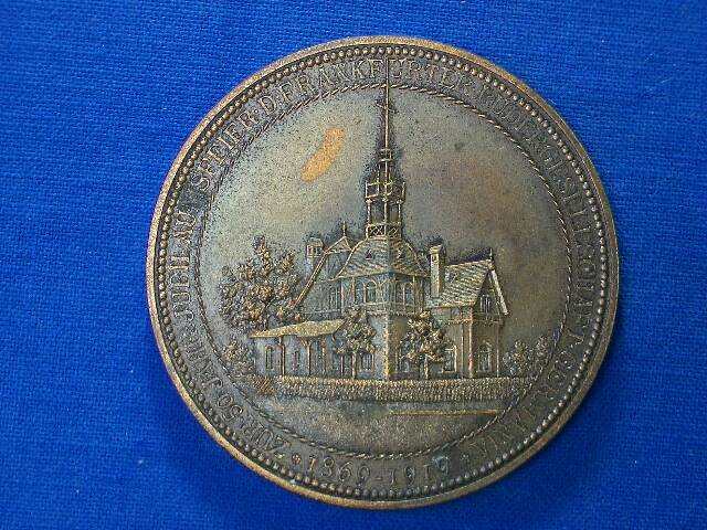 Medaille " 50 Jahre Frankfurter Rudergesellschaft 1869-1916
