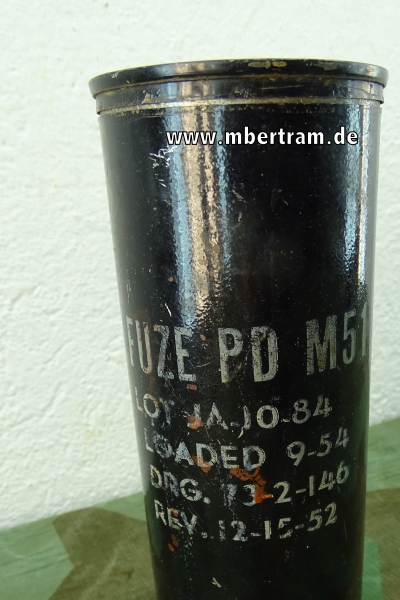 1x Zünderdose amerikanisch für fuze pd m 5 1 a5, schöner Zustand