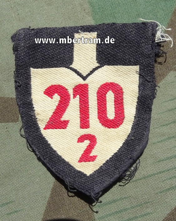 Reichsarbeitsdienst Ärmel Abteilungsspaten, "210/2"