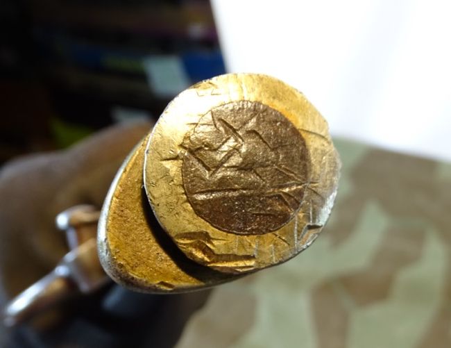 Frankreich: Frühes Lebel Bajonett M 1886, 4-kannt Klinge, Neusilbergriff, gebogene Parierstange Frankreich: Frühes Lebel Bajonett M 1886, 4-kannt Klinge, Neusilbergriff, gebogene Parierstange