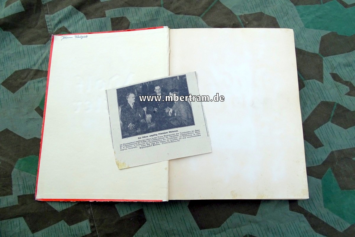 SAMMELBILDER ALBUM ADOLF HITLER, 1936
