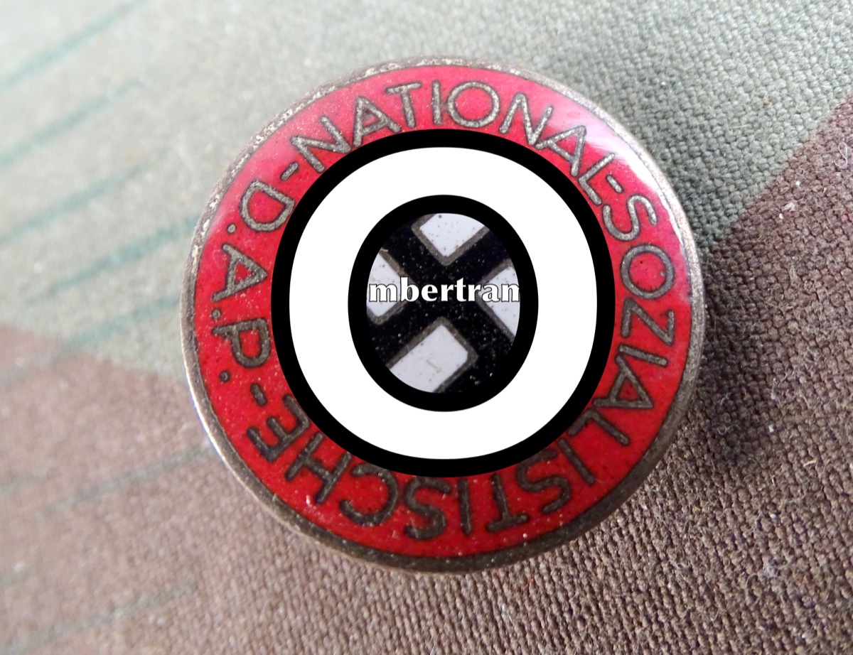 NSDAP PARTEIABZEICHEN, EMAILLIERT , GUTER ZUSTAND, Hst: M1/155
