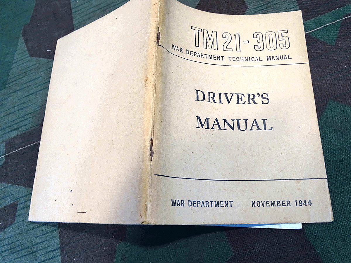 Department of the Army Field Manual FM 21-305 , Driver´s Manual ,  1944