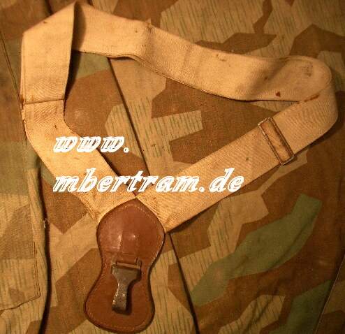 Wehrmacht Unterschnallgurt, Säbelhänger, braunes Leder
