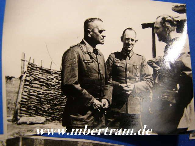 4 Fotos Ostfeldzug: General Schmundt ,16 Pz.Div., Stalingrad