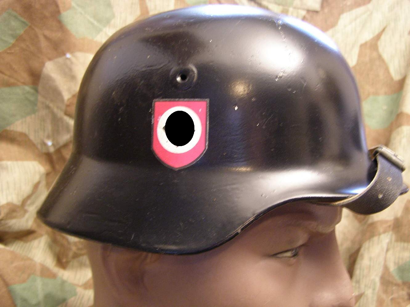 Replik: Schwarzer SS Stahlhelm, M 35