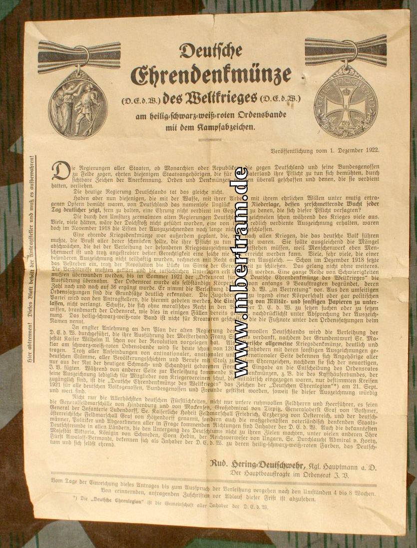 11560-9 Orden, Urkunden: Ehrendenkm. Landw. DA, Ehrenkr., Kyfh.