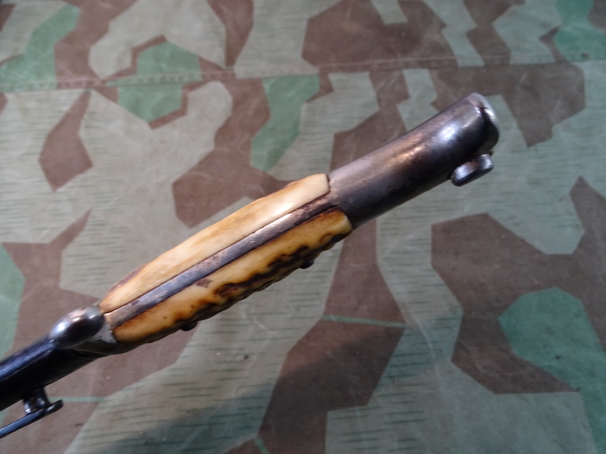 Extra Seitengewehr KS 98 mit Hirschhorn Griffschalen Gebirgsjäger, WKC Solingen. Stempel P.D.W Extra Seitengewehr KS 98 mit Hirschhorn Griffschalen Gebirgsjäger, WKC Solingen. Stempel P.D.W