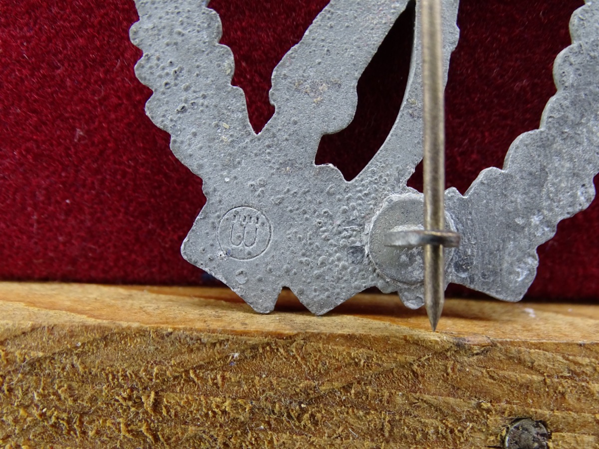 Infanterie Sturmabzeichen in silber, Feinzink, Hst. Marke "ÜÜ" (E.Ferd.Wiedmann)
