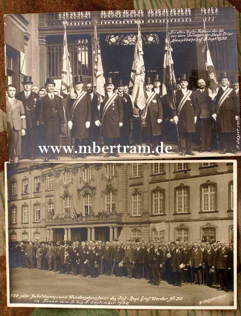 120 jhr..Jubiläumsfeier Inf.Rgt.Graf Werder No.30 Trier 1932