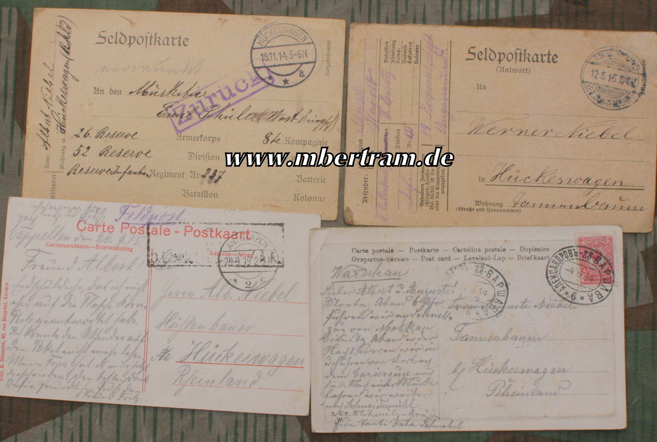 10740-7 35 Feldpostkarten 1. WK, Königl. Landwehr Inf. Rgt. No. 65