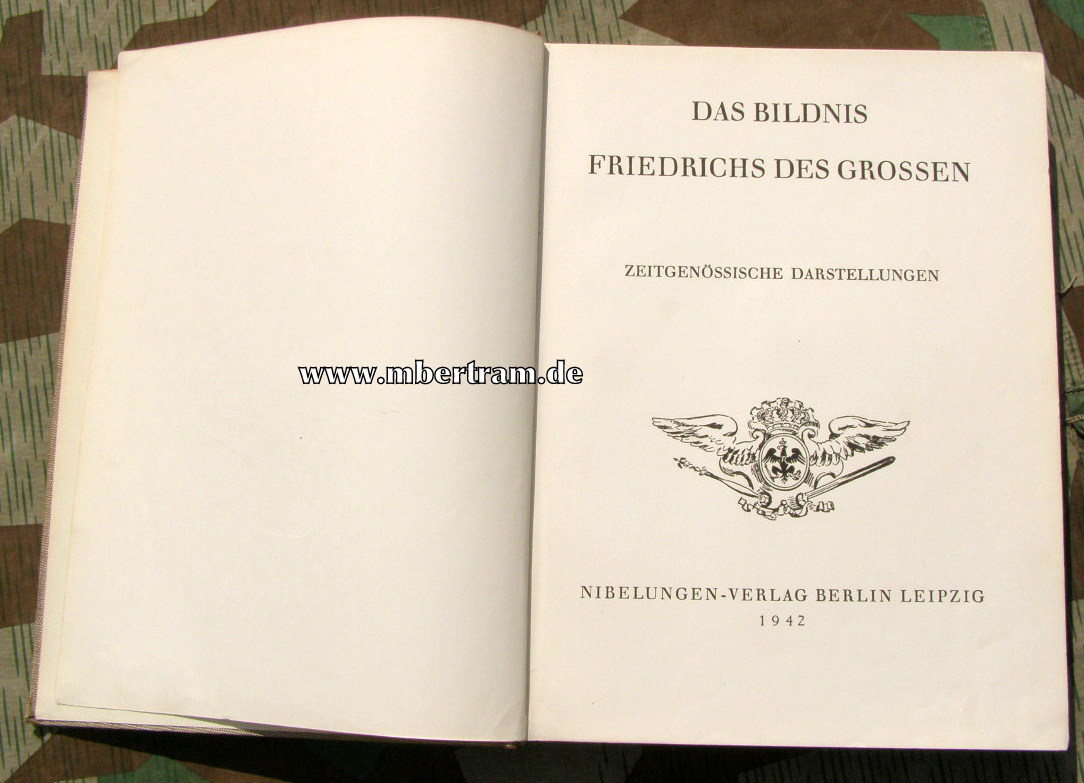 11184-4 Titel: Das Bildnis Friedrichs des Großen, ca-2,1 Kg ,1942