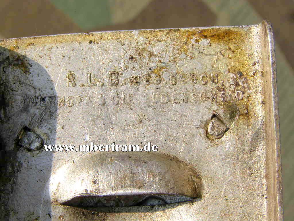 13508-6 REICHSLUFTSCHUTZBUND KOPPELSCHLOSS, ALU, M. RIEMEN