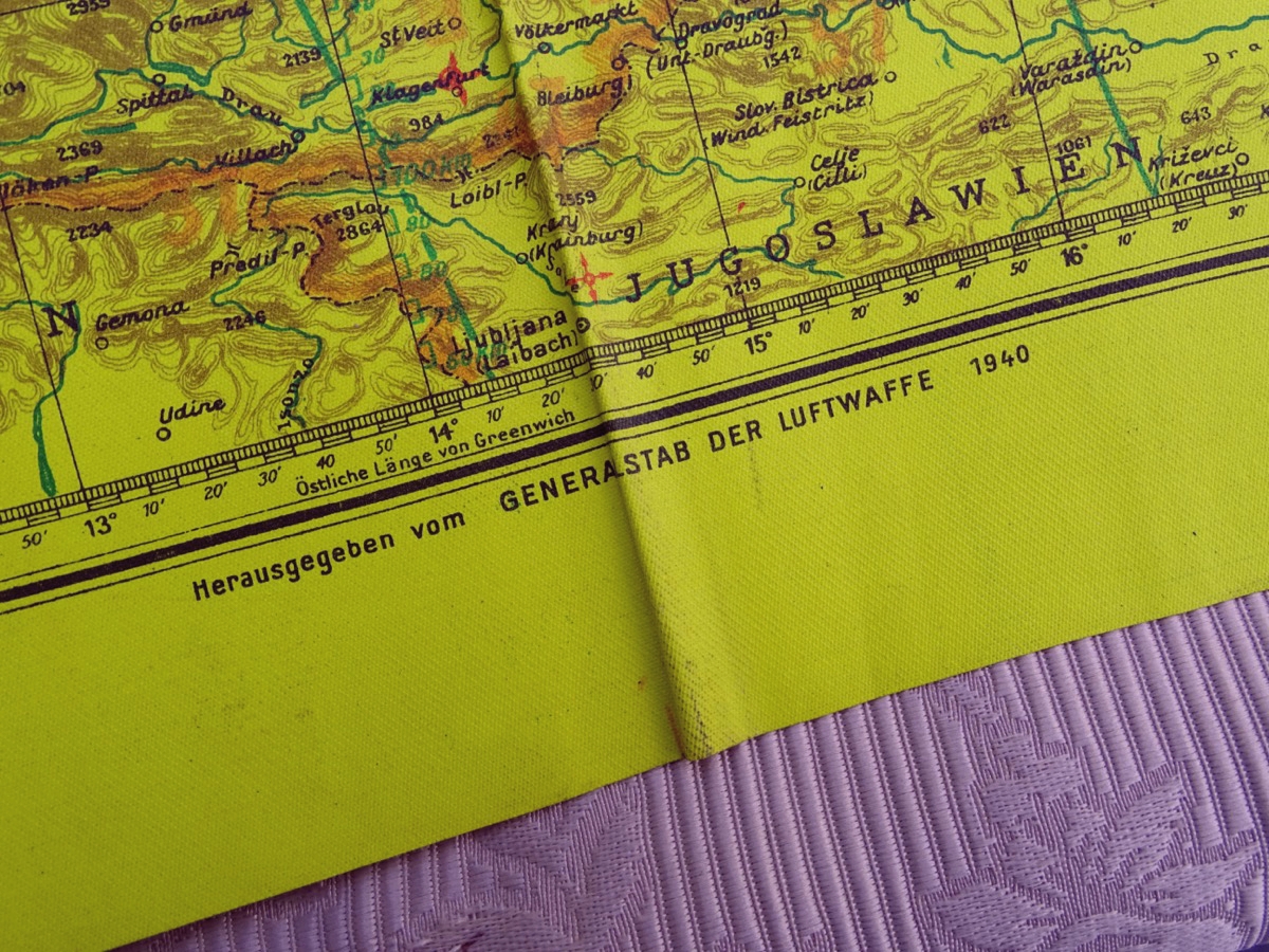 Luftwaffe Navigationskarte in Merkatorprojektion (Britische Inseln)