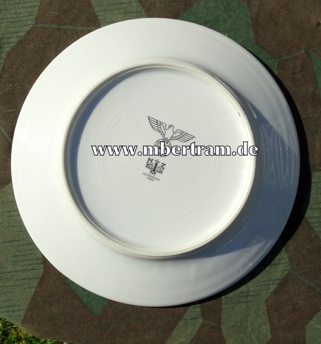 Wehrmacht Essteller, Adler, Hst.: " M Z Altrohlau 1939"