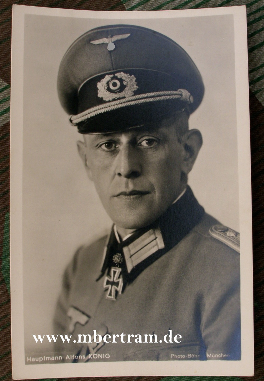 Wehrmacht: "Hauptmann Alfons König", Eichenlaub Träger