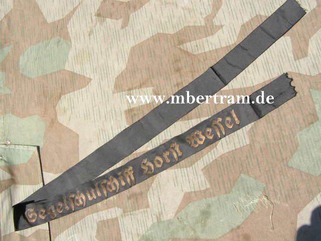 8338-1 Mützenband Kriegsmarine "Segelschulschiff Horst Wessel"