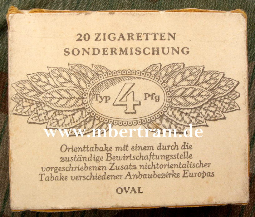 20x WH Oval Sondermischung Zigaretten, ungeöffnet 1945