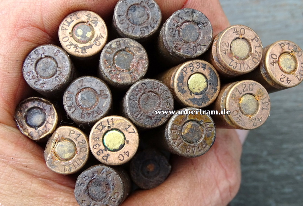 K 98/ MG 34 / MG 42. Standartmunition, Kaliber 8x57. Z 5
