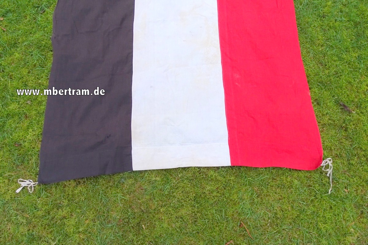 Kaiserreich: Große Nationalfahne Deutsches Reich ca.1,25 m x 4,30 m