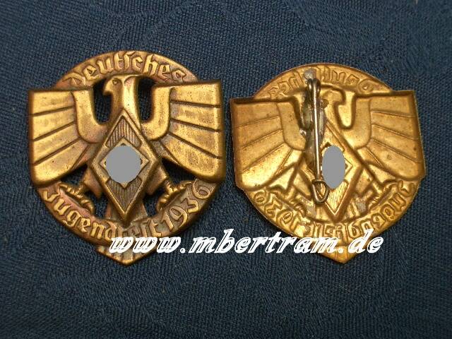 Treffabzeichen " Deutsches Jugendfest 1936"