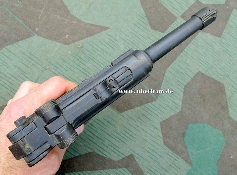 Modellwaffe/ Dekowaffe : Luger P 08, Metall Nachbau