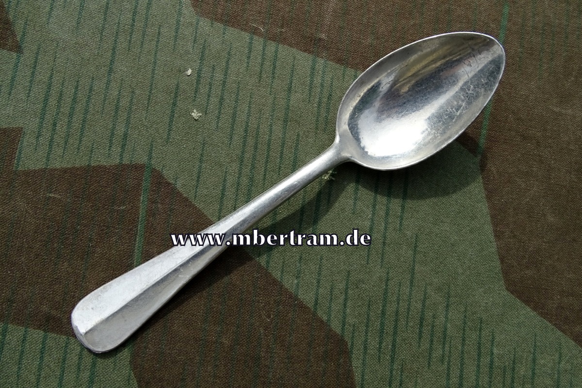 Luftwaffen Kaffee Löffel, LW Adler " W 300- FL.UV. " Alu