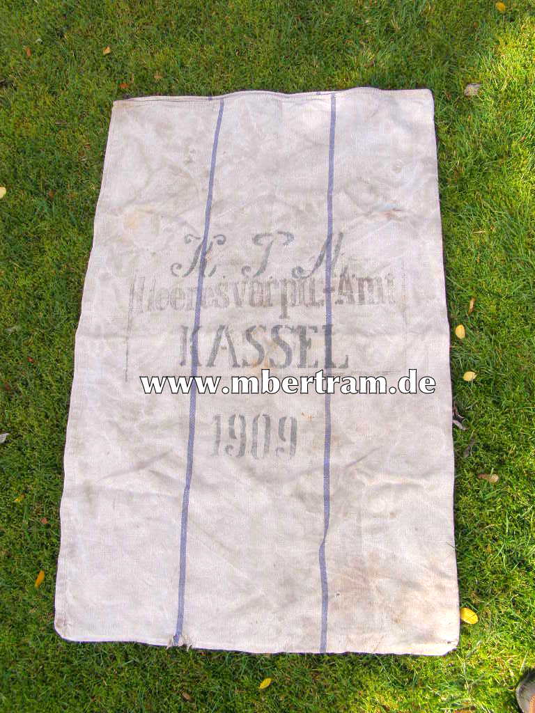 Verpflegungssack, K.P.A. Heeresverpfl. Amt, Kassel 1909, WII