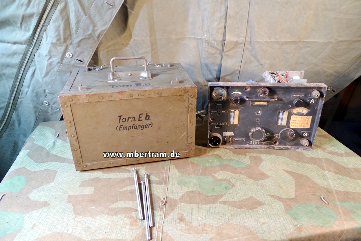 2. Weltkrieg Wehrmacht, Funkgerät Torn.E.b. Feldgrau / Blaugrau