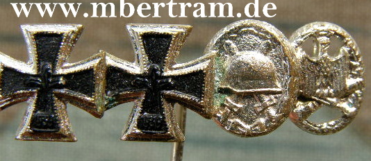 4er Miniaturenspange, 1957er Ausführung