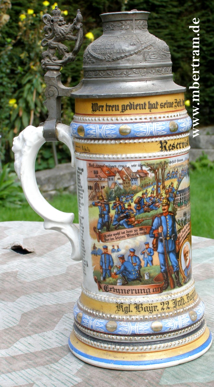 10377-3 Königl. Bayr. 22. Inf, Rgt. 4. Comp. Zweibrücken, 1911-13