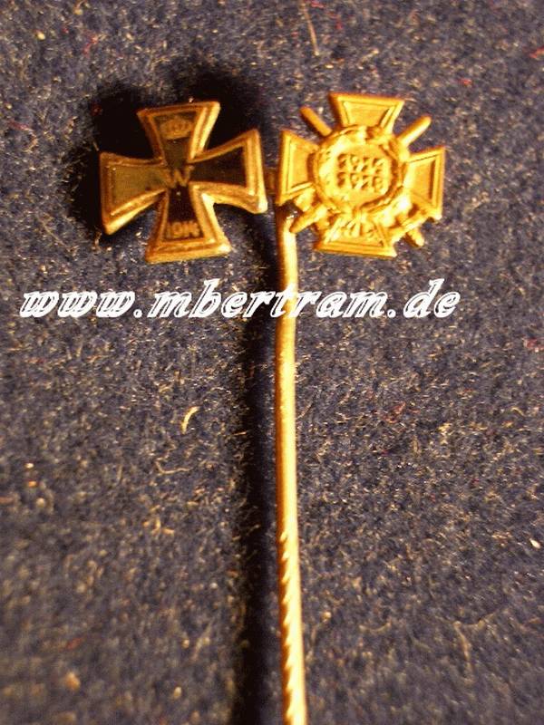 2`ER MINIATURENSPANGE, EK 2, 9mm Frontk. Ehrenkreuz