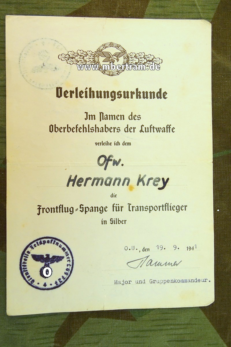 12371-211 Umfangreicher Nachlass Ju 52 Bordschütze, DK Gold, LW Pokal, Legion Condor, Alben....