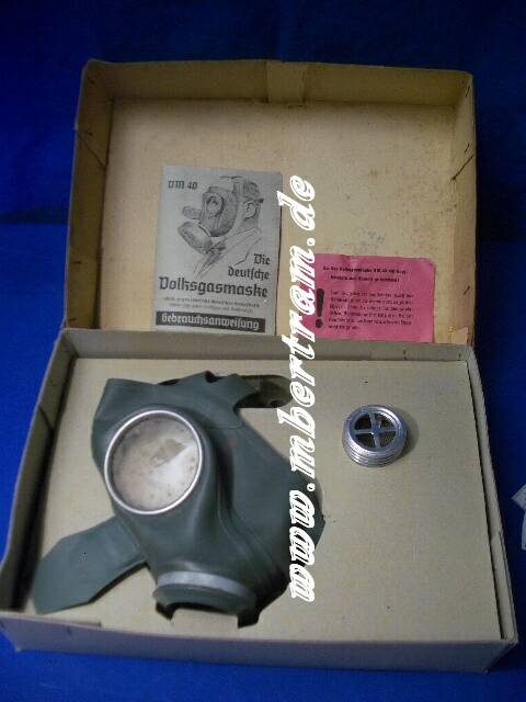 LS Volksgasmaske DM 40 "F" Pappkarton, Beschreibung, Filter