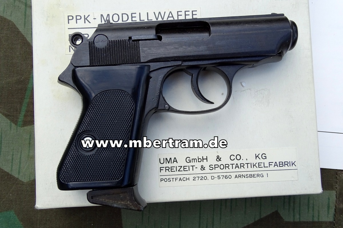 Walther PPK Offiziers- und Polizeipistole, 1:1 Modellwaffe aus Metall, Omega Ind.