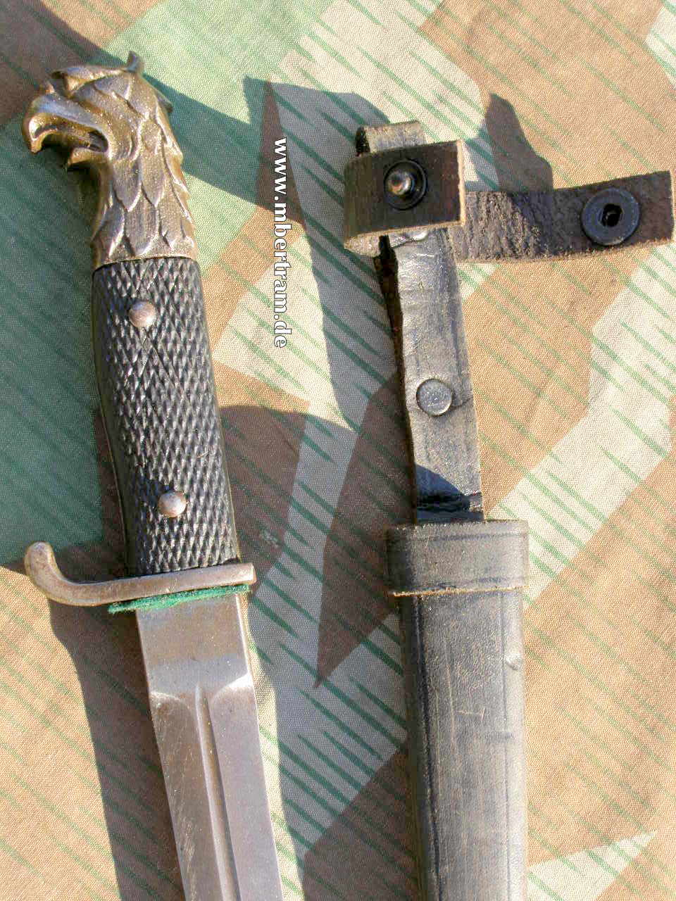 Grabendolch/ Kampfmesser 1. Weltkrieg, Adlerknauf, Selten
