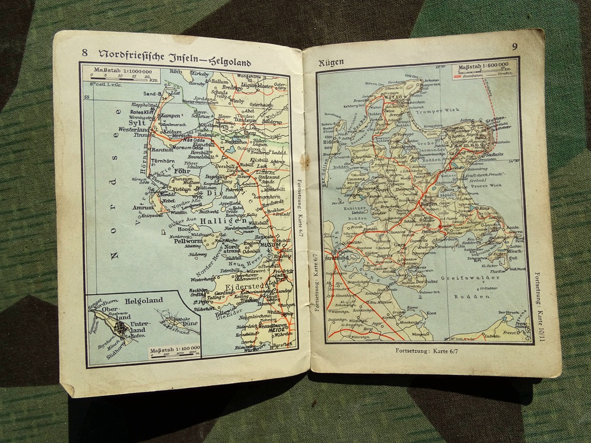 Taschenatlas " Kraft durch Freude" Amt für Wandern Reisen und Urlaub